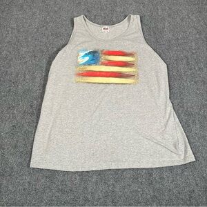 Vintage Surf Tank Top Men’s Xl 80s 90s Y2K Waves American Flag USA Beach